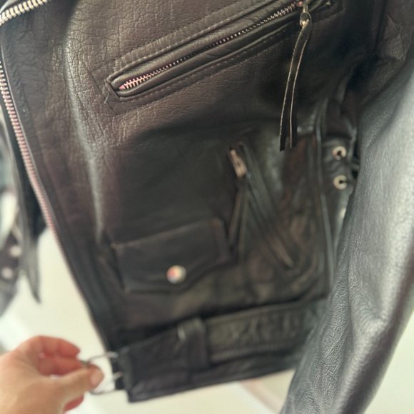Jim Lane Leather Motorcycle Jacket size 42 - Picture 4 of 11